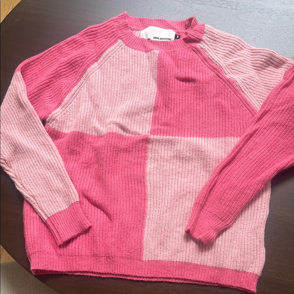 Pink Martini Two-Tone Pink Sweater